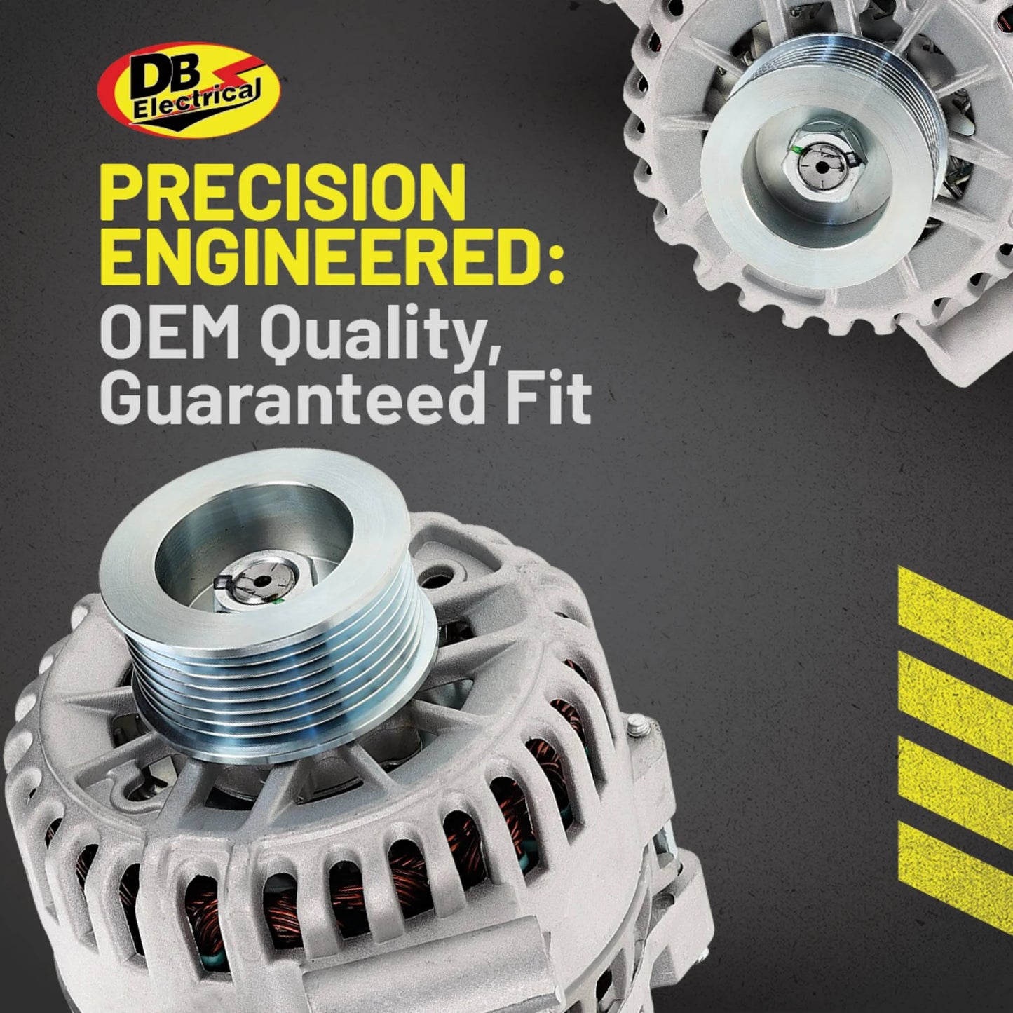 DB Electrical 400-14088 New Alternator for Diesel Ford F150 F250 F350 Pickup 2003-2005 6.0L