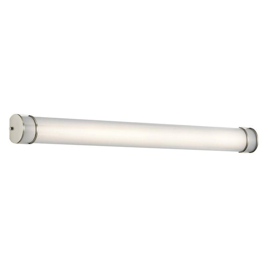 1 Light Linear Bath Vanity Approved For Damp Locations With Transitional Inspirations 4.5 Inches Tall By 36.5 Inches Wide Kichler Lighting 11143Niled