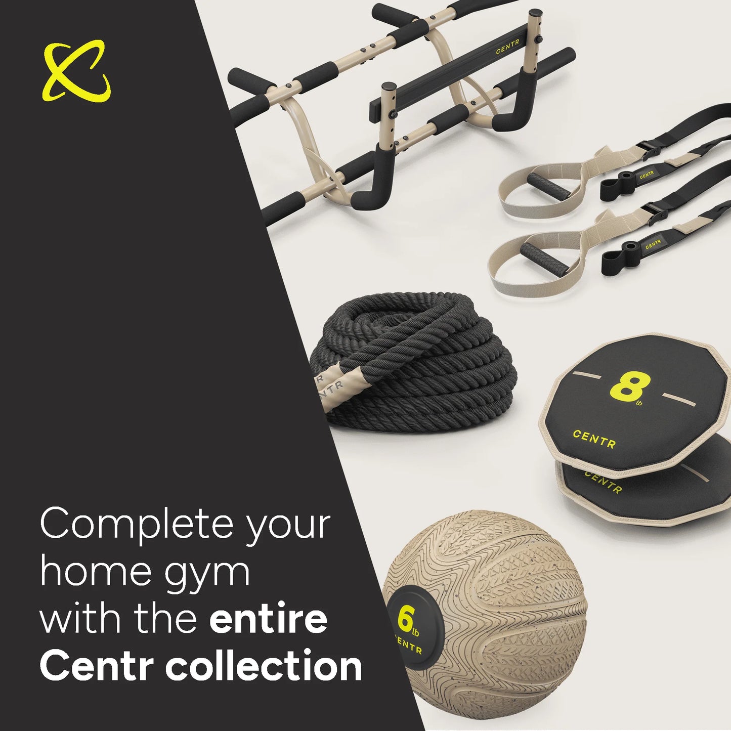Centr By Chris Hemsworth Multi-Functional Pull up Bar for Total Body Home Workouts + 3-Month Membership