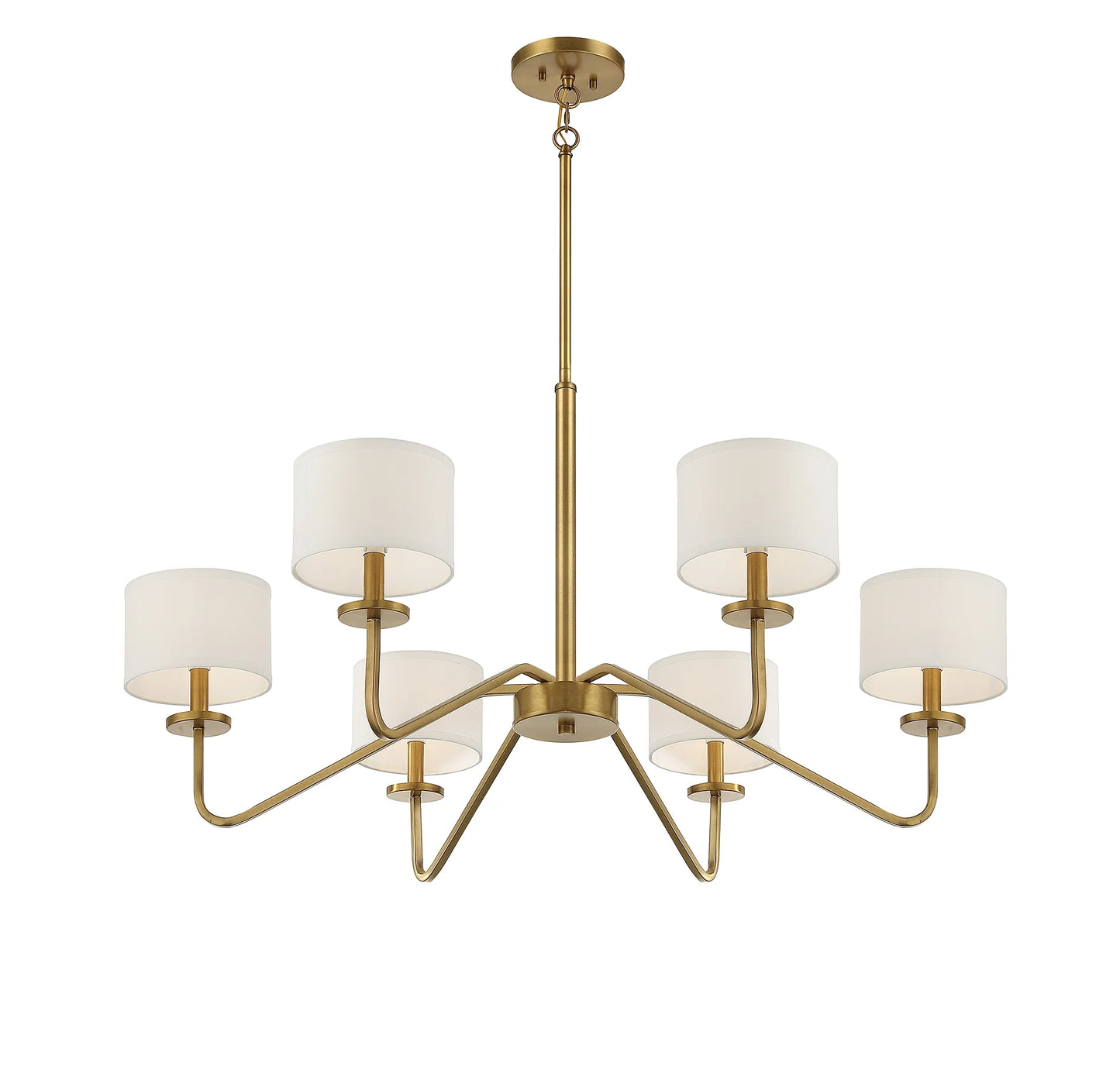 Trade Winds Lighting 6-Light Chandelier In Matte Black