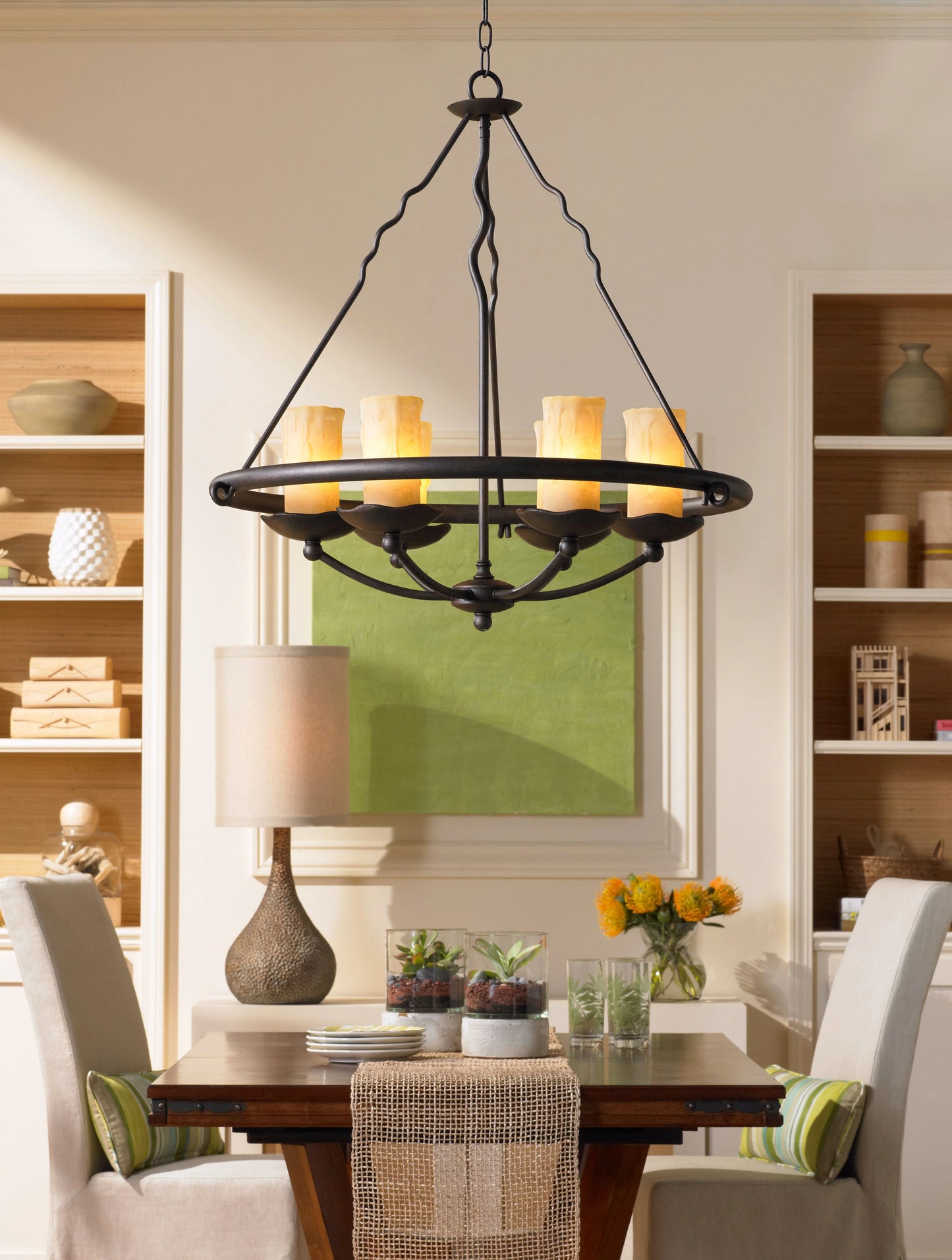 1672NI-Kichler Lighting-Hendrik - 5 light Chandelier - with Soft Contemporary inspirations - 21.5 inches tall by 24.5 inches wide-Brushed Nickel