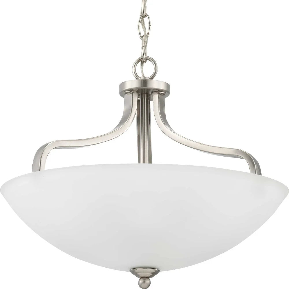 Progress Lighting - Three Light Semi-Flush Convertible - Close-to-Ceiling -