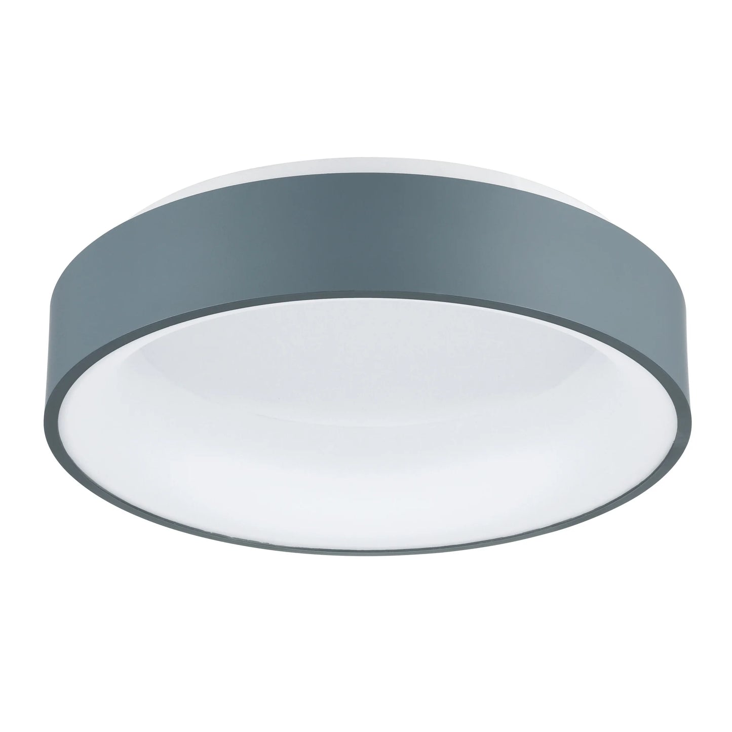CWI Lighting Arenal Drum Shade Metal LED Flush Mount Light in White