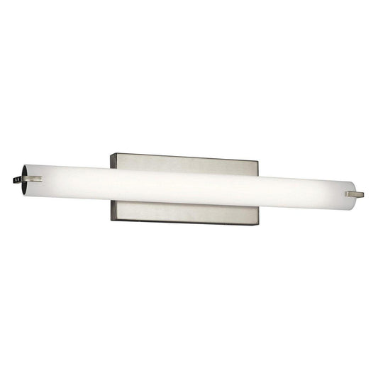 1 Light Linear Bath Vanity Approved For Damp Locations With Transitional Inspirations 4.75 Inches Tall By 37.25 Inches Wide Kichler Lighting