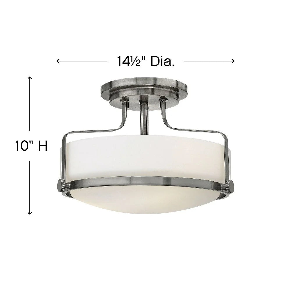 Hinkley Lighting - Three Light Semi-Flush Mount - Harper - 3 Light Medium