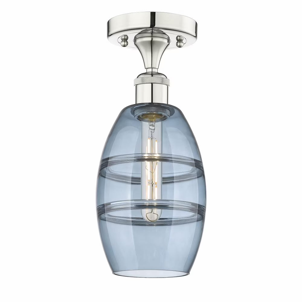 Innovations Lighting - Vaz - 1 Light Semi-Flush Mount In Industrial Style-8.25