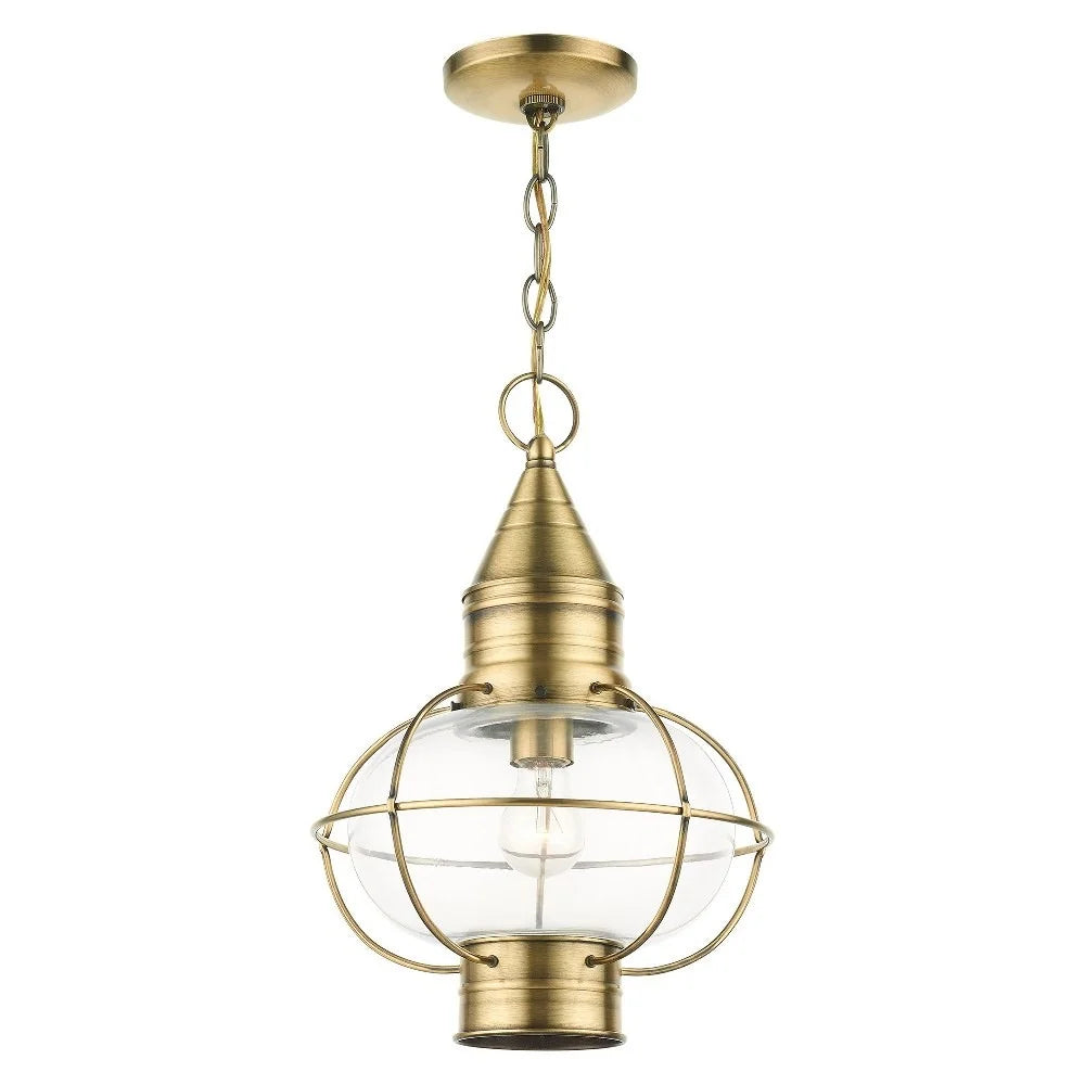 Livex Lighting - Newburyport - 1 Light Outdoor Pendant Lantern in Bohemian Style
