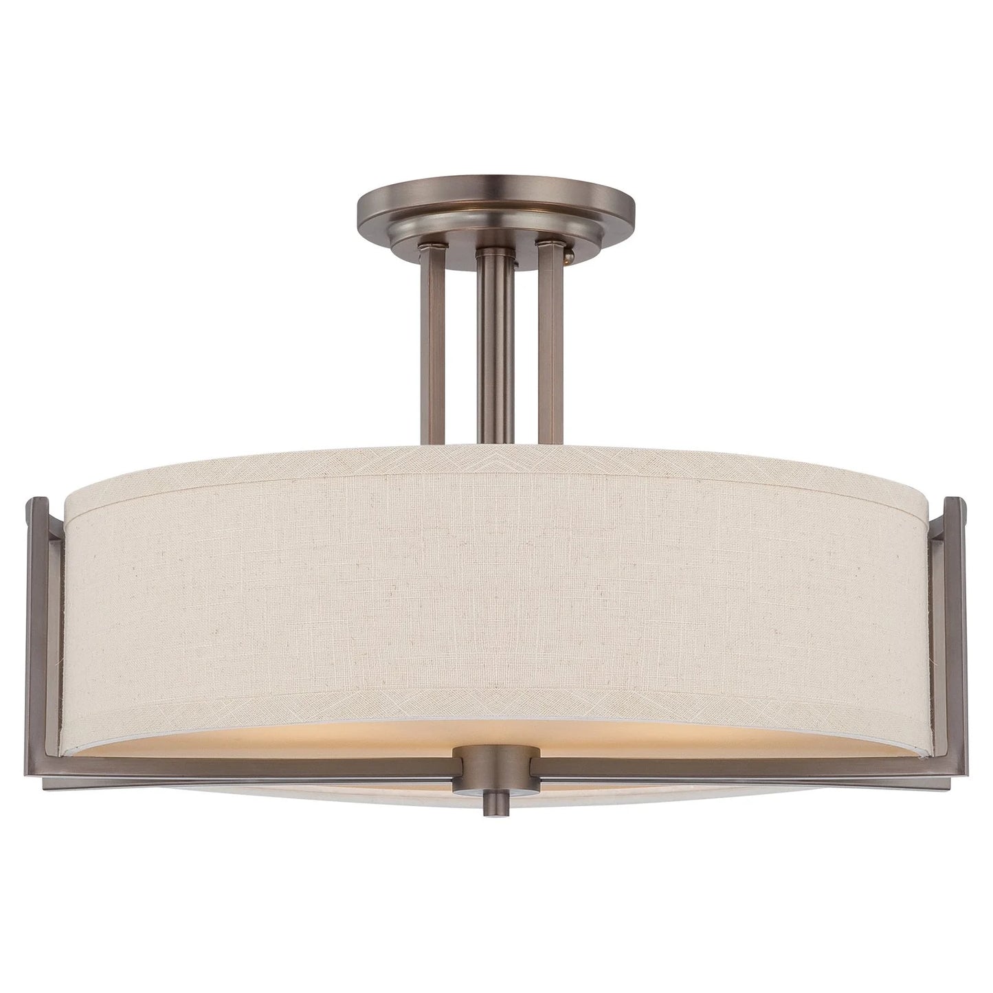 Nuvo Lighting - Gemini-Three Light Semi-Flush Mount-18.38 Inches Wide by 12.25