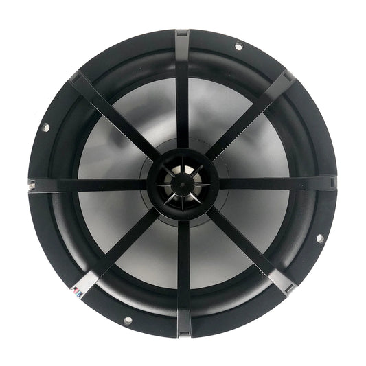 1 Pair (QTY 2) of Kicker 8" OEM Marine Coaxial Charcoal Speakers with MultiColor LED Lighting (Factory Reconditioned)