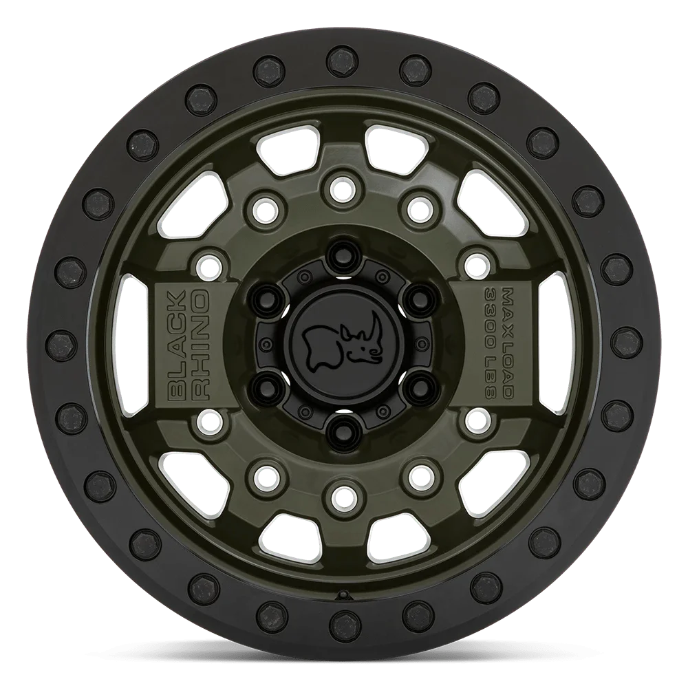 Black Rhino Avenger Beadlock 17X8.5 6X139.7 False 112.1Cb Olive Dab Green W/Black Hardware Wheel