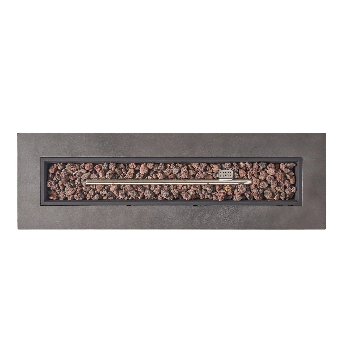 Christopher Knight Home Wellington Outdoor 50,000 BTU Rectangular Fire Pit (No Tank Holder) by Brushed Brown