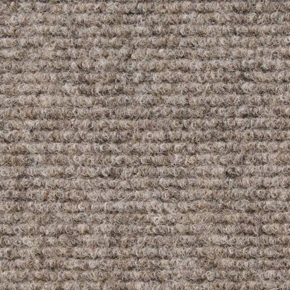House Home & More Brown 6' x 10' Indoor/Outdoor Ribbed Carpet Roll for Patio, Porch, Deck, Boat