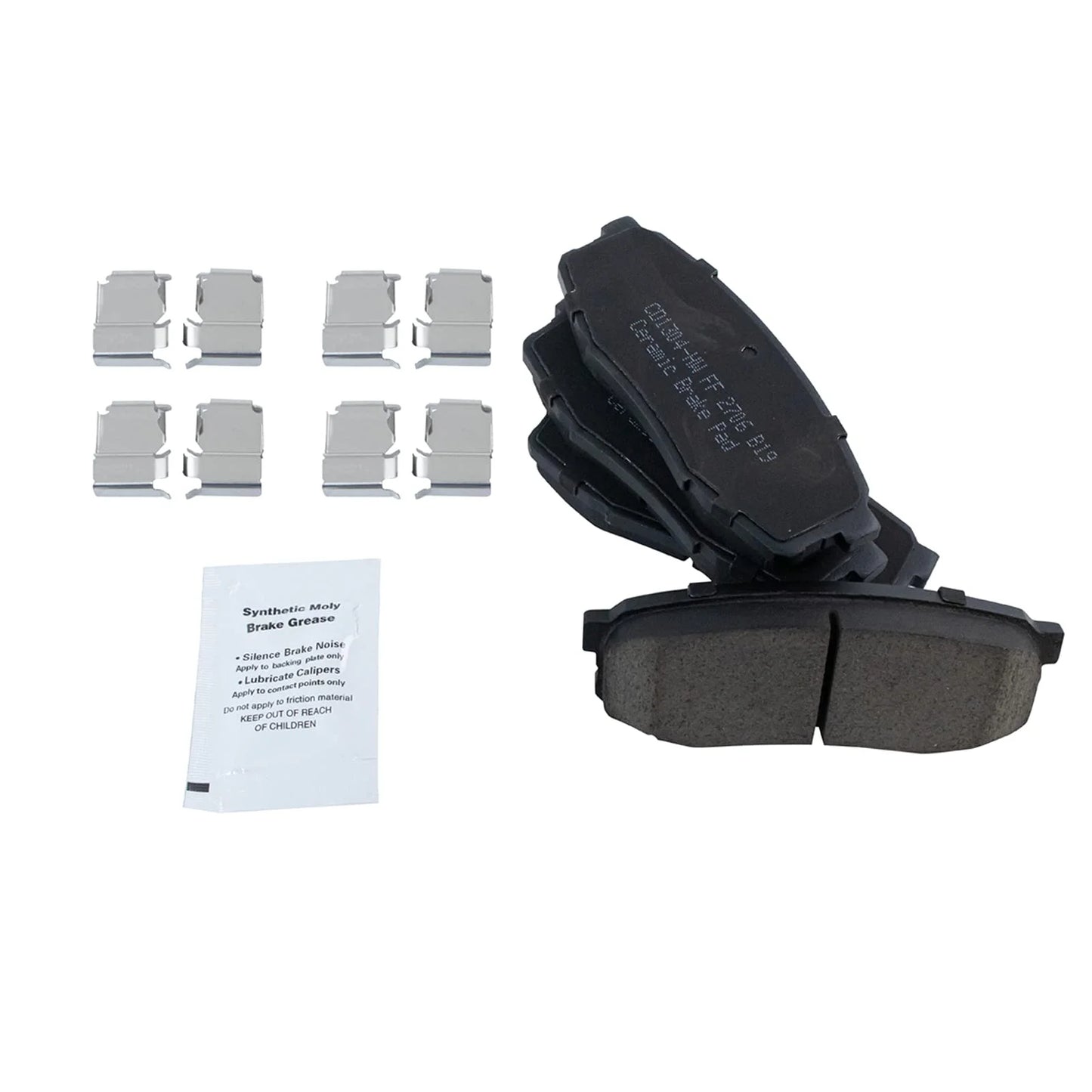 TRQ Brake Rotor Drilled Slotted Zinc Coated & Ceramic Pad w/Hardware Front & Rear