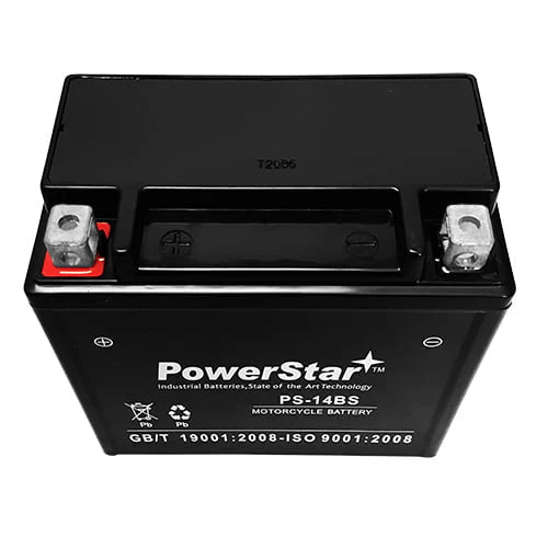 YTX14-BS 12V Battery Motorcycle Scooter ATV Snowmobile Mowers PWC Watercraft