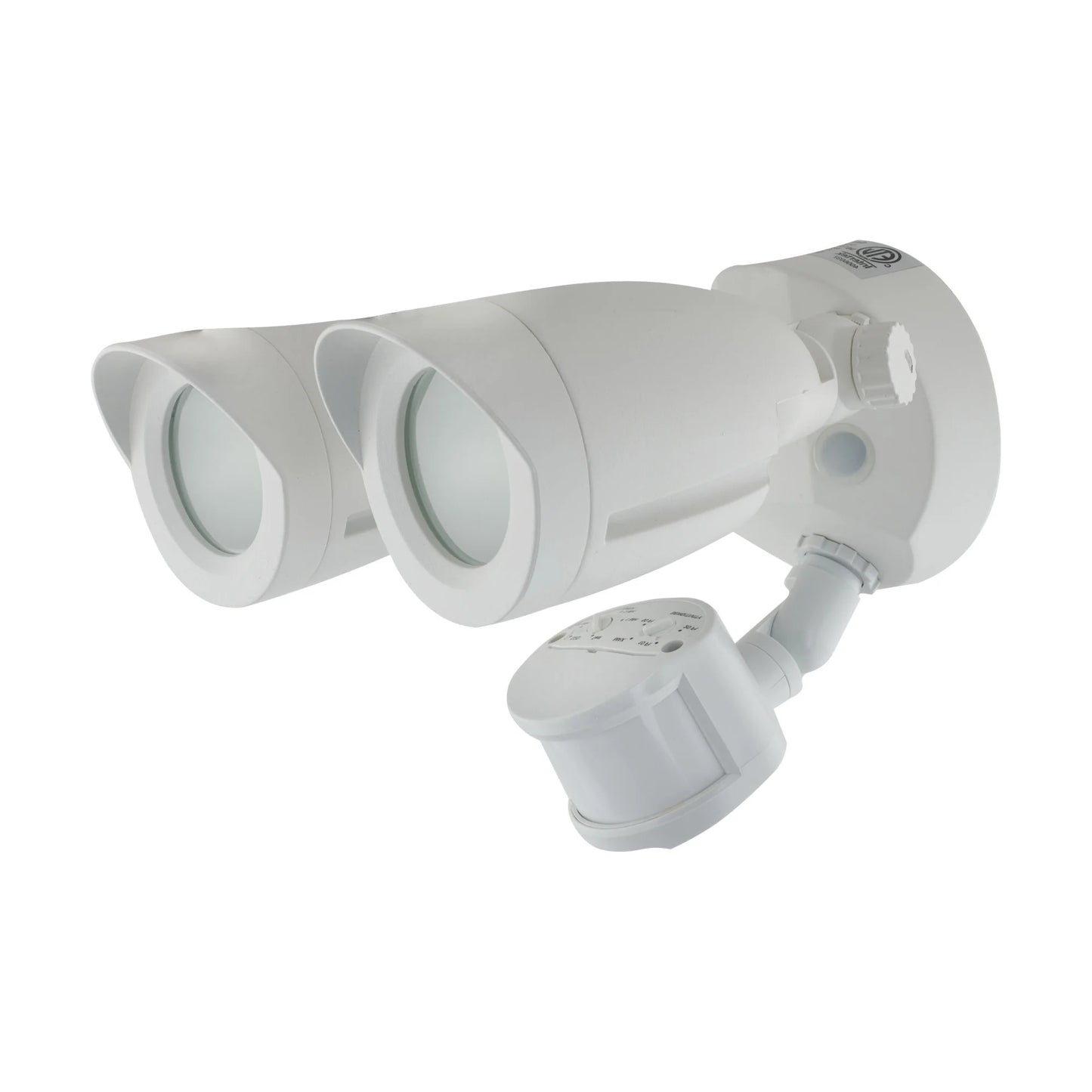 Nuvo Lighting LED Security Light Dual Head With Motion Sensor Black Finish 3000K