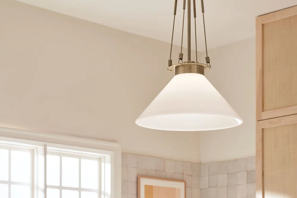 52581BK-Kichler Lighting-Albers - 1 Light Pendant-31.25 Inches Tall and 18.25 Inches Wide-Black Finish -Traditional Installation