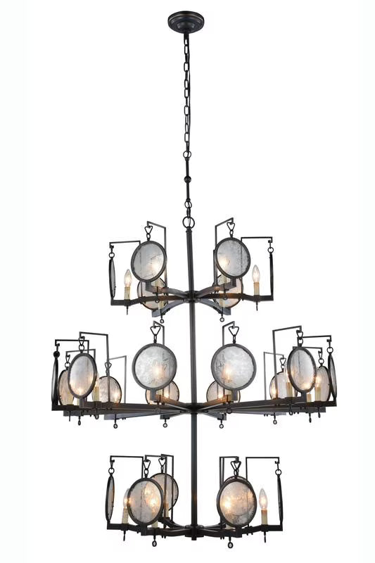 Elegant Furniture & Lighting 1490G42BZ Twilight Bronze Pendant Lamp- 50 x 42 in.