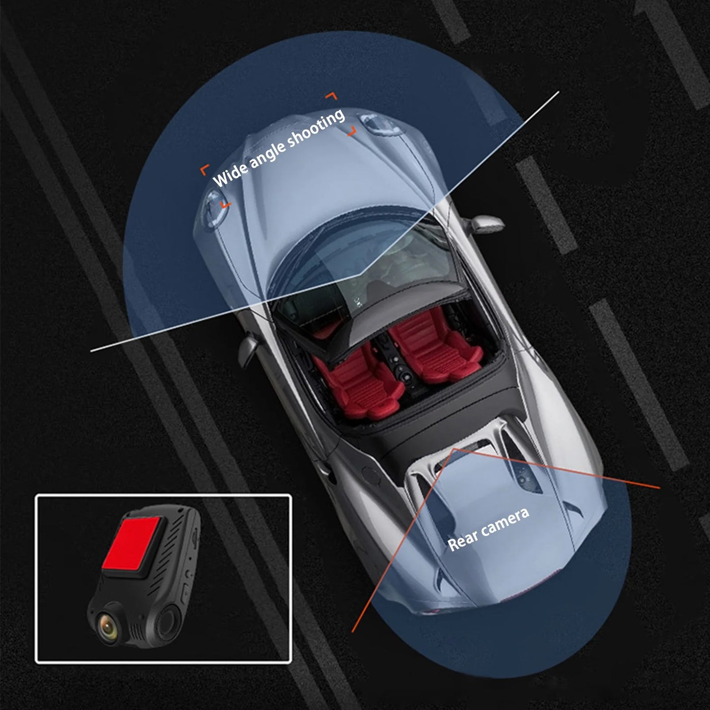 Dash Cam Wireless for Cars,Dash Cam Front and Inside 1080P,Lighting Deals of Today,Dash Cam WiFi App Control with Night Vision