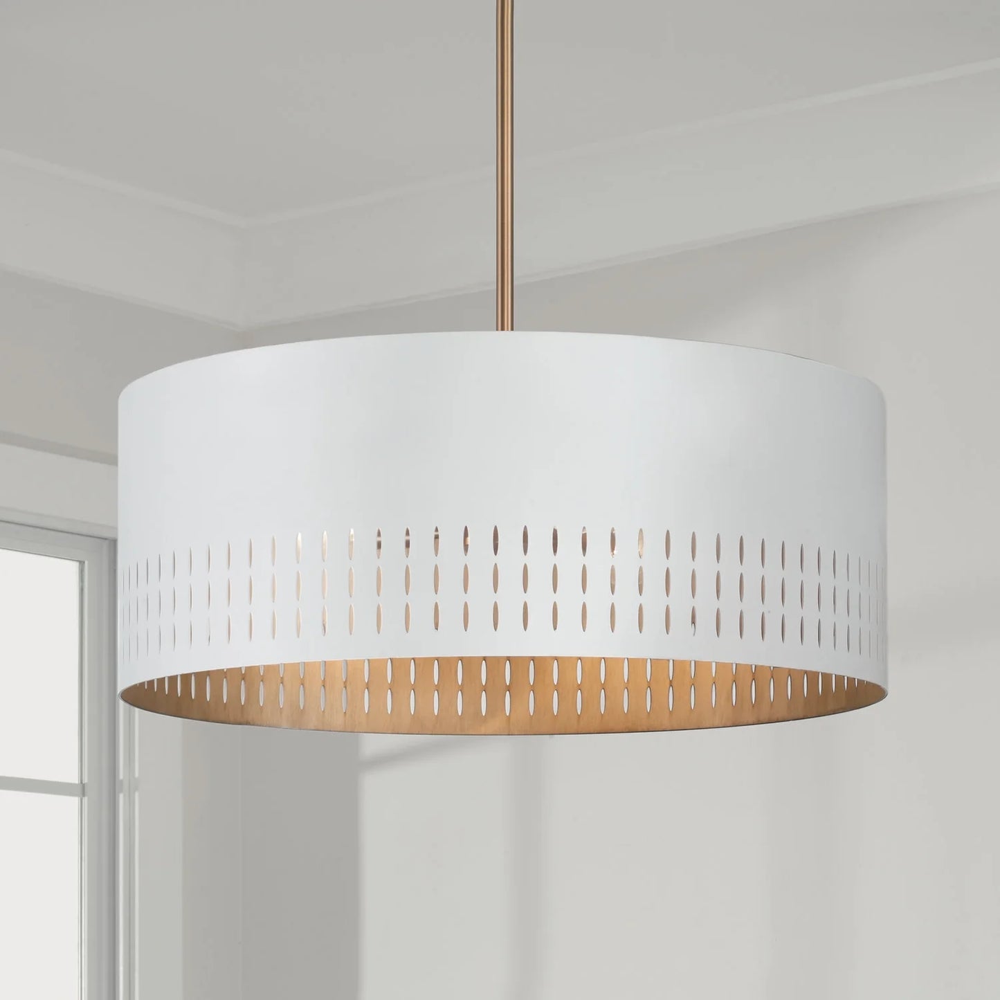 3 Light Pendant In Art Deco Style-8 Inches Tall And 20.25 Inches Wide -Traditional Installation Capital Lighting 350233Aw