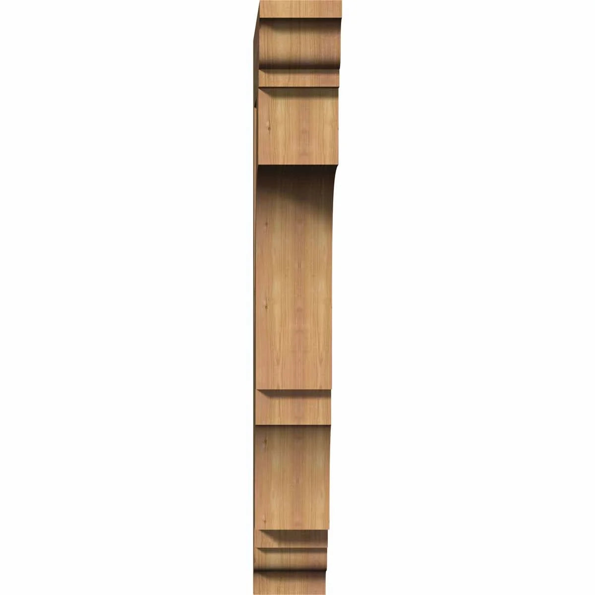 Ekena Millwork 3 1/2"W x 20"D x 28"H Balboa Traditional Smooth Bracket, Western Red Cedar