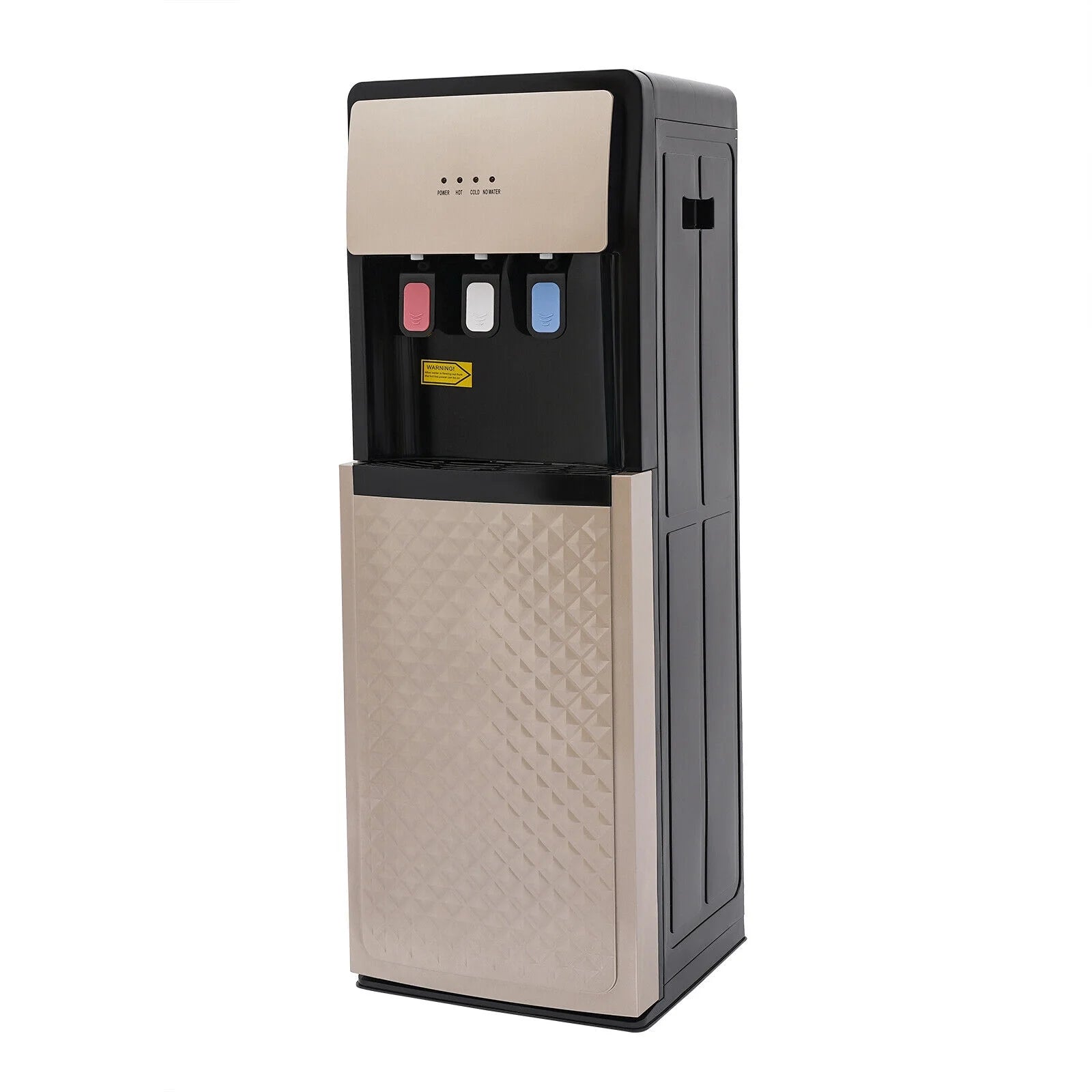 Bottom Loading Water Dispenser, 3 Temperatures (Hot, Cold, Room Temp), 500W Heating & 90W Cooling, Champagne Gold, Floor Standing Water Cooler for Home & Office