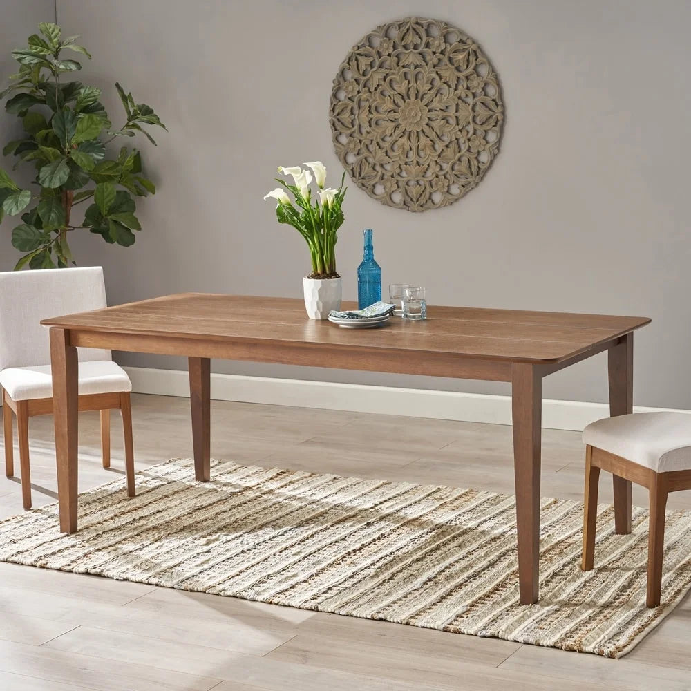 Christopher Knight Home Dickinson Farmhouse Dining Table by Black Finish Black Finish