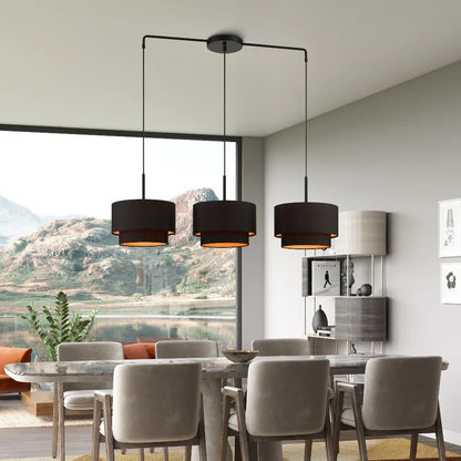 Livex Lighting - Sentosa - 3 Light Large Linear Chandelier In Mid-Century Modern