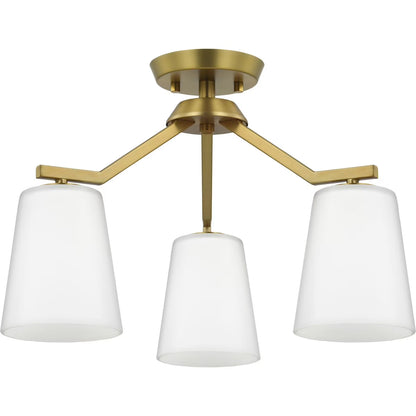 Progress Lighting - Vertex - 3 Light Convertible Chandelier In Contemporary