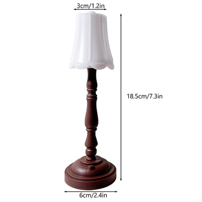 Tzgsonp Retro Table Lamp LED Night Light Ornaments Home Decor Bedroom Bedside Lamp Floor Lamp Lighting Aesthetic Room Decor