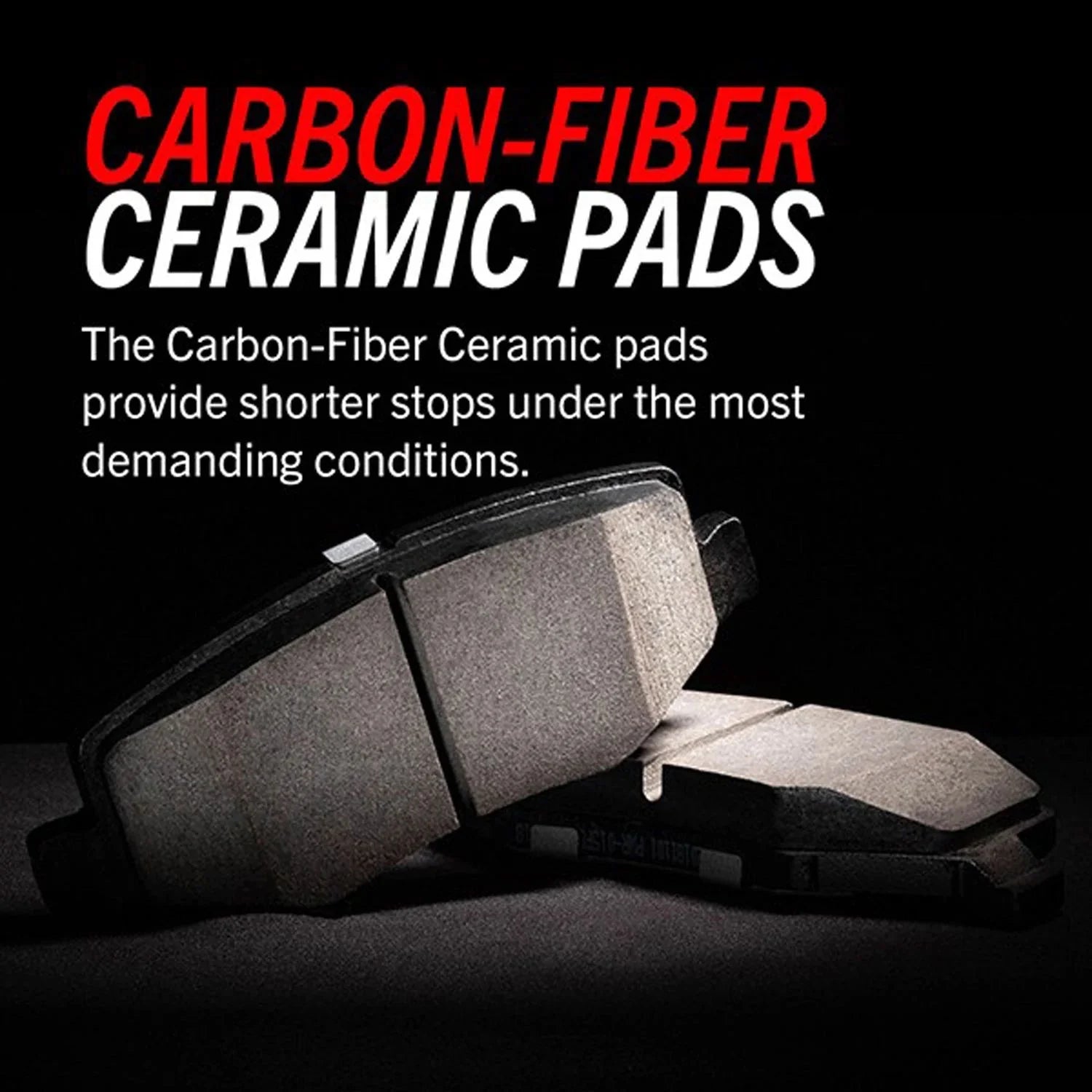 Power Stop Front Z36 Truck and Tow Carbon-Fiber Ceramic Brake Pads with Hardware Z36-2436