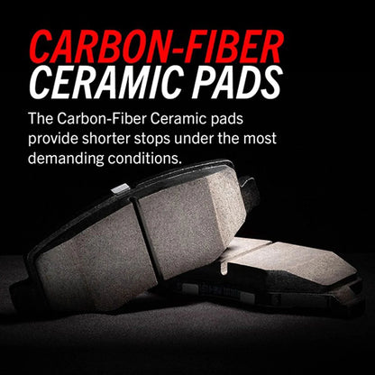 Power Stop Front Z36 Truck and Tow Carbon-Fiber Ceramic Brake Pads with Hardware Z36-2436