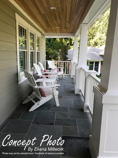Ekena Millwork 08"W x 06'H Craftsman Classic Square Non-Tapered, Smooth Column, Prairie Capital & Prairie Base