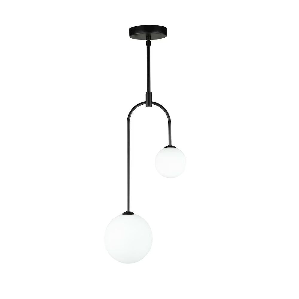 Artcraft Lighting Comet 2 Light Pendant - Semi Matte Black