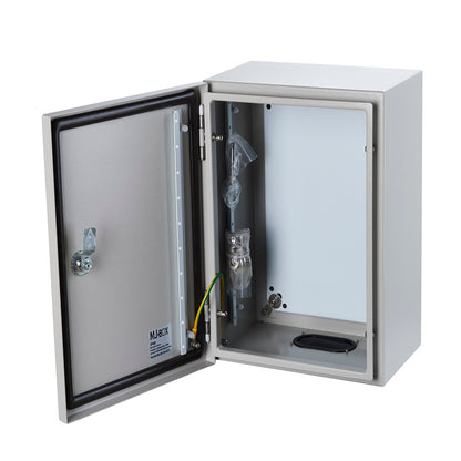 Autovo 16 x 16 x 8 In Carbon Steel Electrical Enclosure Box Waterproof IP66 Wall Mount Junction Box with Mounting Plate