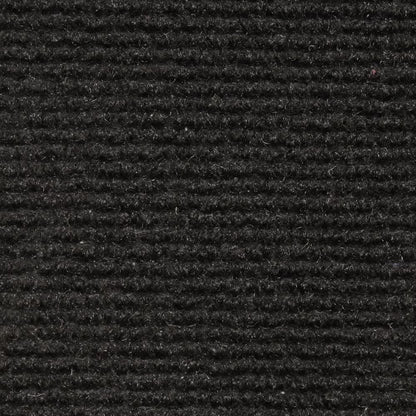 House Home & More Black 6' x 10' Indoor/Outdoor Ribbed Carpet Roll for Boat, Basement, or Garage