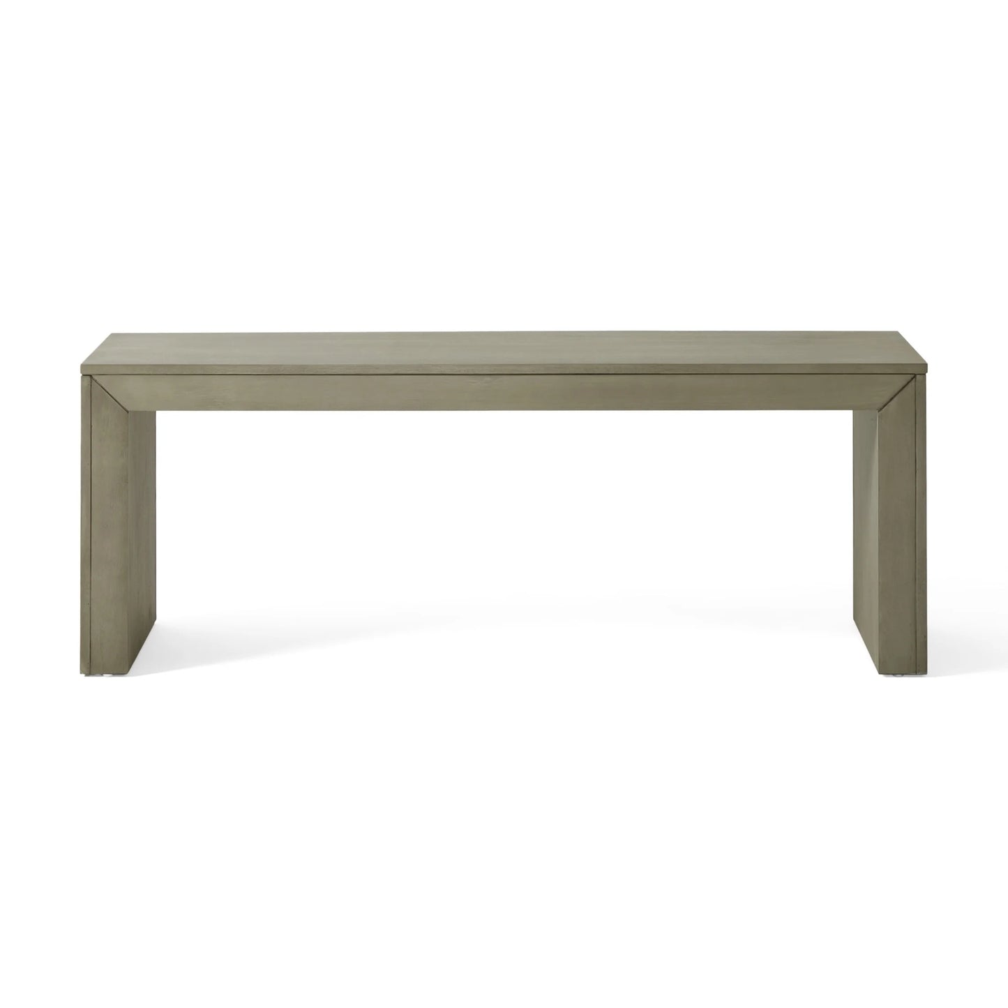 Christopher Knight Home 48" Farmhouse Dining Bench, Solid Acacia Wood Rustic Entryway Bench, Light Gray Oak