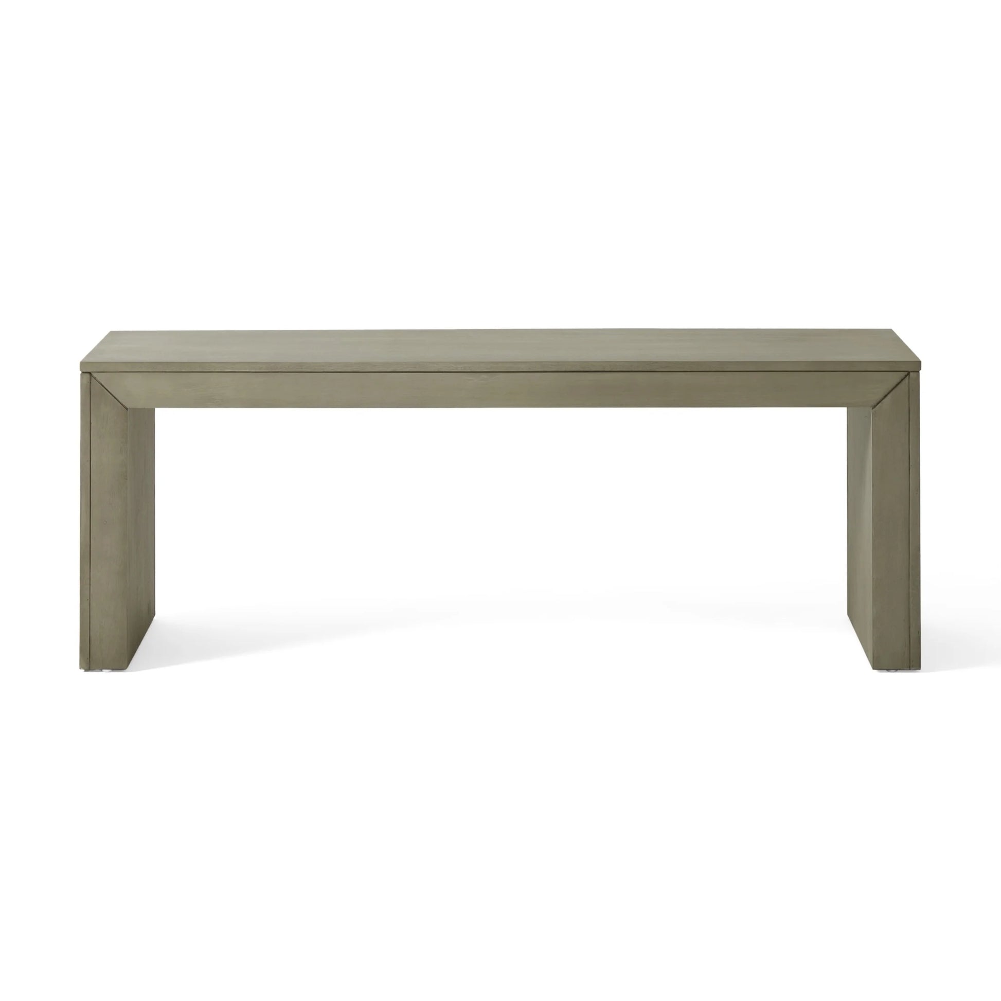 Christopher Knight Home 48" Farmhouse Dining Bench, Solid Acacia Wood Rustic Entryway Bench, Light Gray Oak