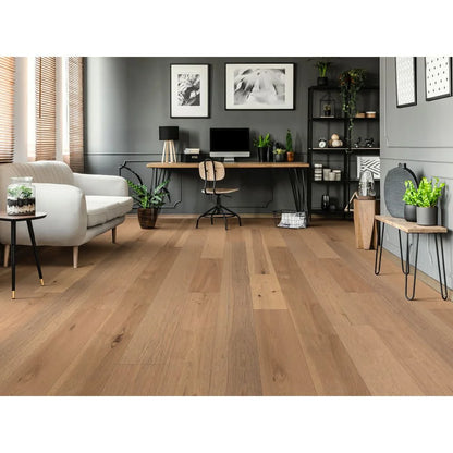 Shaw Sw486 Castlewood Hickory 8" Wide Wire Brushed Engineered Hickory Hardwood Flooring -