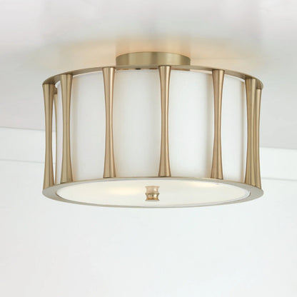 Capital Lighting - Bodie - 3 Light Semi-Flush Mount In Vintage Style-9 Inches