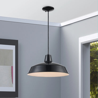 Trans Globe Lighting 1100 Sherman 1 Light 7" Tall Industrial Dome Shaped Indoor Pendant -