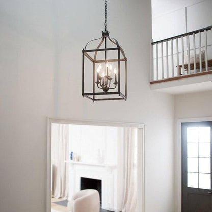 42568NI-Kichler Lighting-Larkin - 6 Light X-Large Cage Foyer with Traditional Design-36.25 inches tall by 18 inches wide-Brushed Nickel Finish