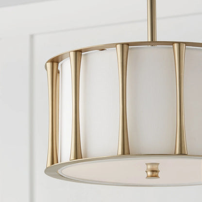 Capital Lighting - Bodie - 3 Light Semi-Flush Mount In Vintage Style-9 Inches