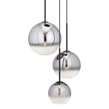 Forte Lighting 2760-03 Callisto 3 Light 18" Wide Multi Light Pendant - Black