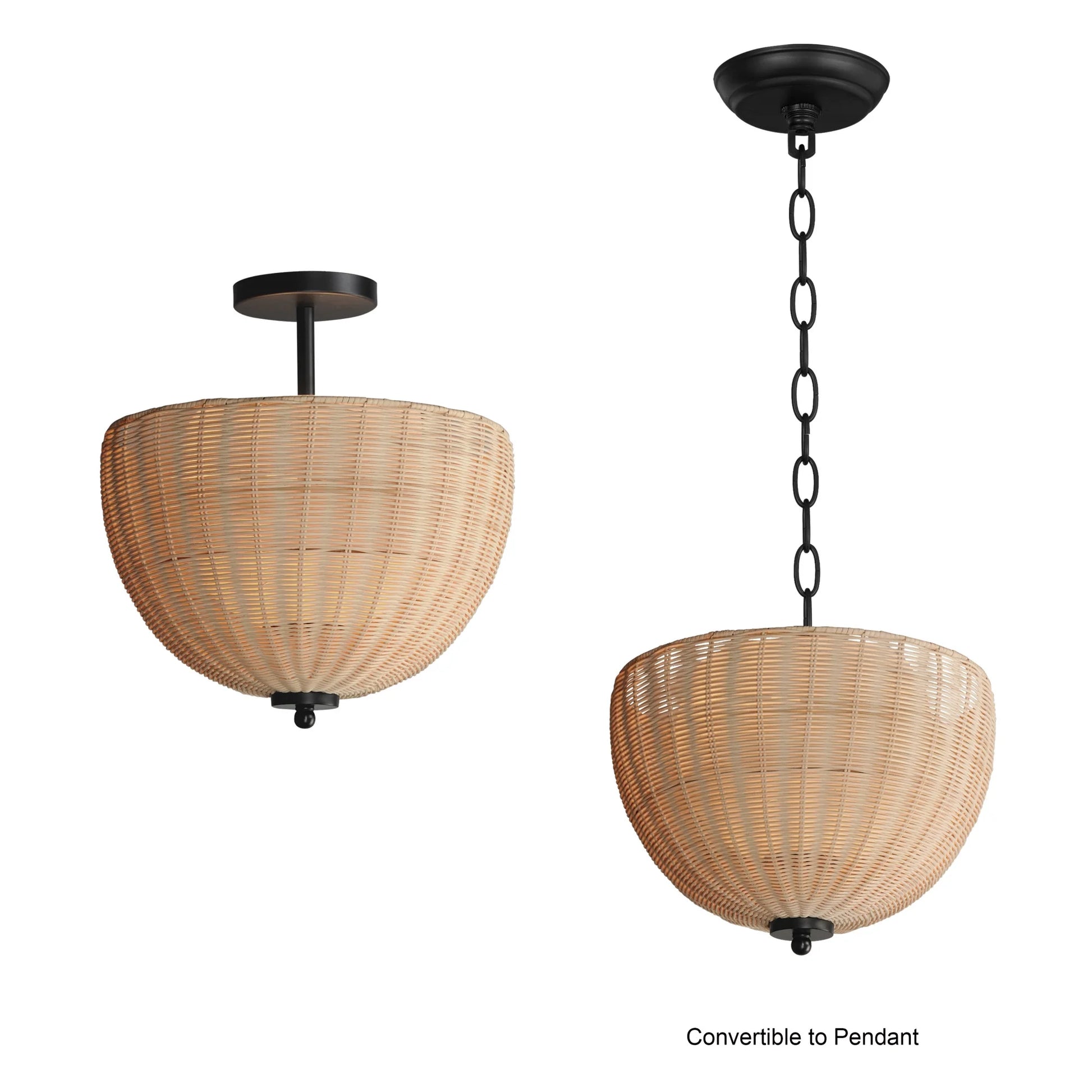 Maxim Lighting - Maldives - 2 Light Semi-Flush Mount-16 Inches Tall and 14.75