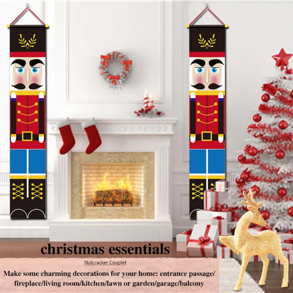 71" x 12" Christmas Polyester Outdoor Banner (2 Pack)
