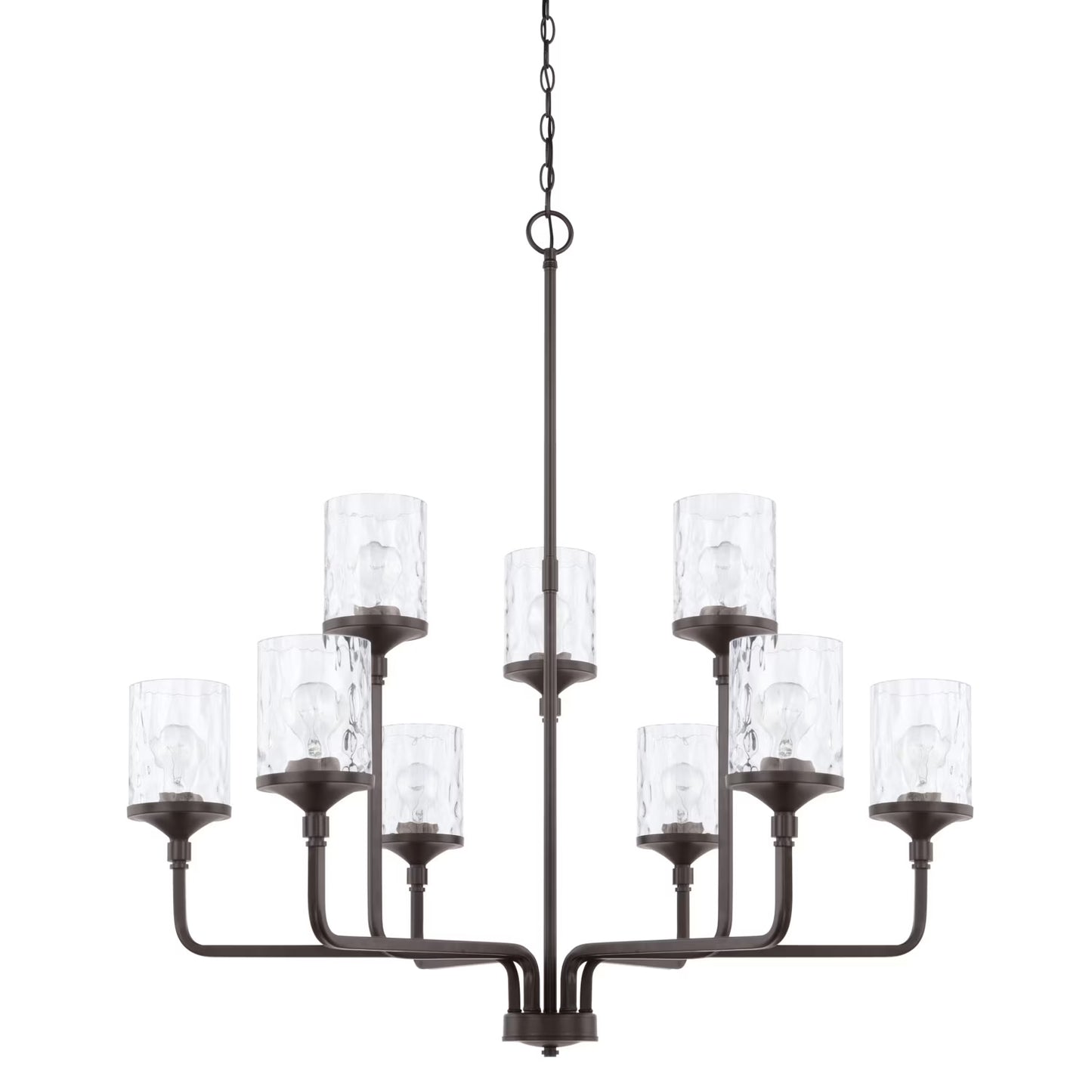 Capital Lighting 428891-451 Colton 9 Light 38" Wide Chandelier - Brass