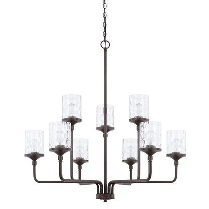 Capital Lighting 428891-451 Colton 9 Light 38" Wide Chandelier - Brass