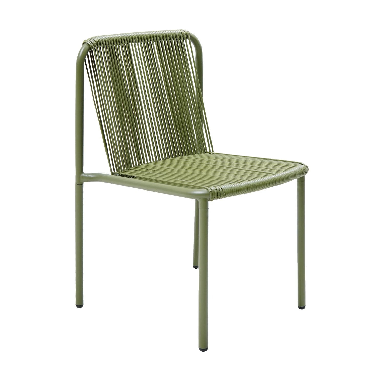 Christopher Knight Home Modern Rattan Patio Dining Chairs, Metal Frame, Green, Set of 2