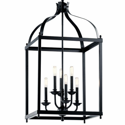 42568NI-Kichler Lighting-Larkin - 6 Light X-Large Cage Foyer with Traditional Design-36.25 inches tall by 18 inches wide-Brushed Nickel Finish
