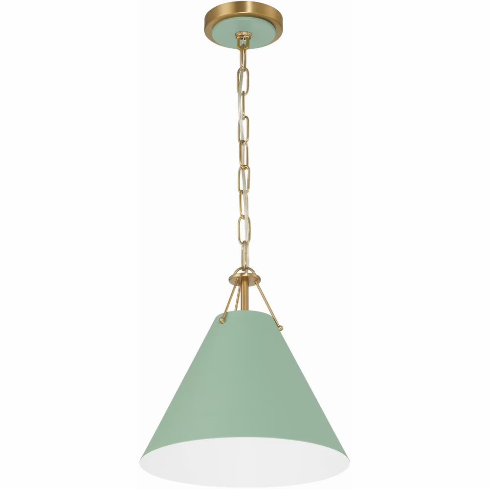 Crystorama Lighting - Pendant - Xavier - 1 Light Pendant-Matte Black Finish